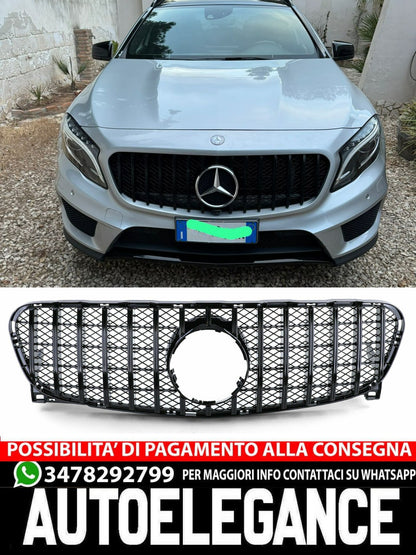 Griglia sportiva nero lucido ADATTO per Mercedes GLA X156 13-16