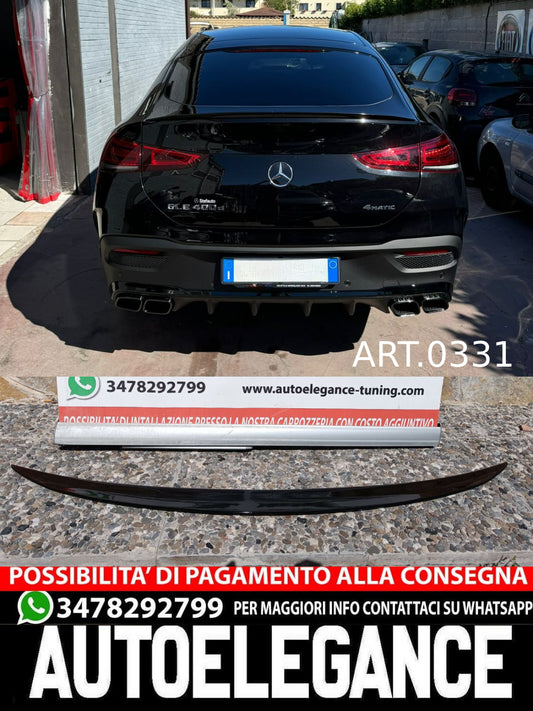SPOILER POSTERIORE SUL COFANO MERCEDES GLE C167 W167 2019+ COUPE AMG NERO LUCIDO