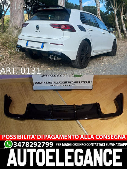 💎DIFFUSORE ADATTO PER VW GOLF 8 2+2 LOOK R DESIGN SPORTIVO💎