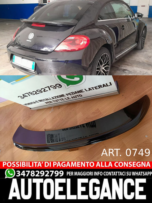 SPOILER SUITABLE FOR VW BEETLE 5C 2011+ LOOK R GLOSSY BLACK