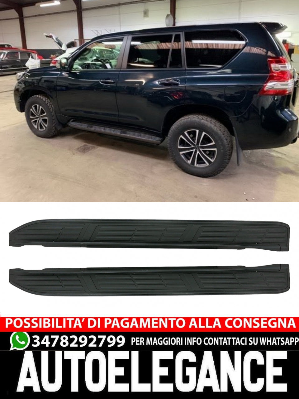 Pedane adatte per Toyota Land Cruiser Prado FJ150 (dal 2010 in poi)
