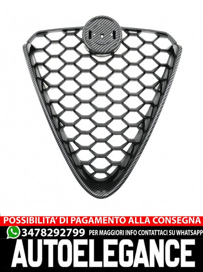 Griglia anteriore adatta per Alfa Romeo Giulia 952 (2016-2021) Carbon Look