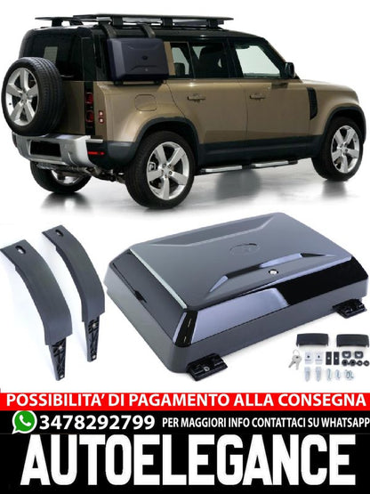 Scatola portaoggetti Scatola finestrino laterale nera per Land Rover Defender L663 90 110