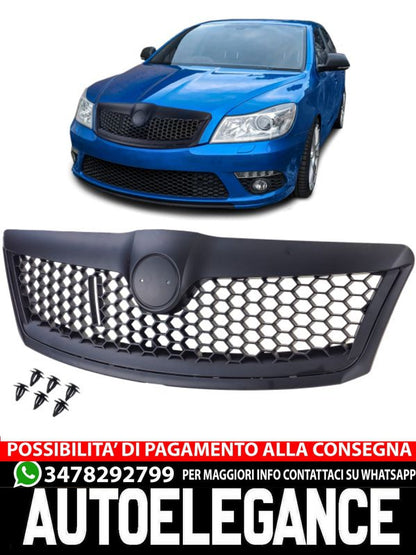 Black RS Sport Grille suitable for Skoda Octavia 1Z Facelift 09-13