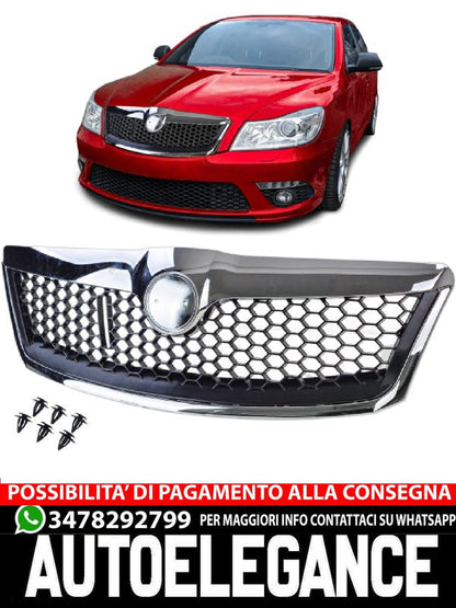 Griglia valigia Sport nera cromata adatta per Skoda Octavia 1Z Facelift 09-13