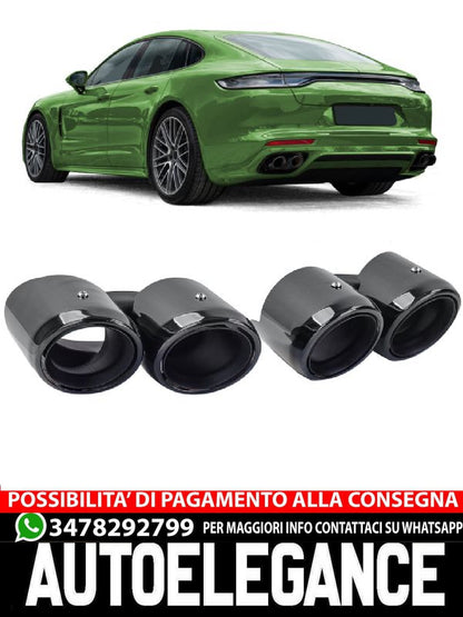 Terminali di scarico doppi neri per Porsche Panamera 971 243kW 330hp