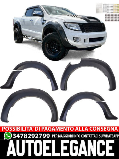 Set di parafanghi passaruota da 9 pollici adatto per Ford Ranger T6 12-16