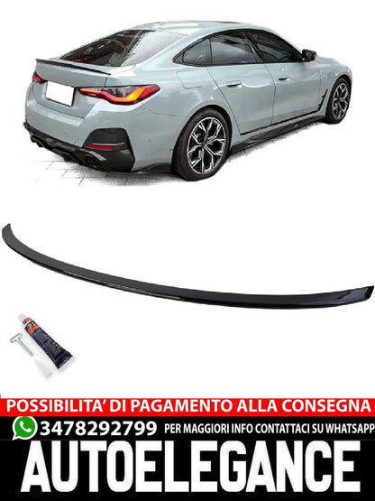 Rear Spoiler Lip Performance Black Gloss Suitable for BMW 4 Series G26 Gran Coupe