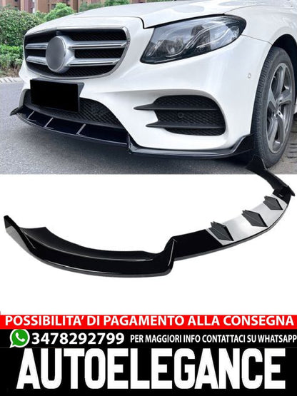 Front Spoiler Splitter Suitable for Mercedes W213 + C238 AMG Line 2016-2020 (Pre-Facelift)