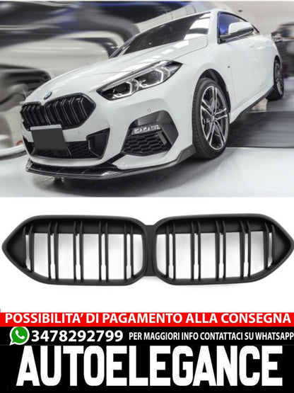 ⭐ GRIGLIA DEL RADIATORE DOPPIA STAFFA NERO OPACO ADATTO PER BMW SERIE 2 F44