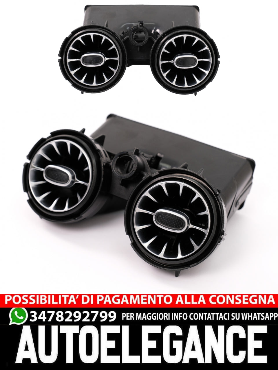 🌟Griglie di sfiato AC laterali posteriori 64 colori per Mercedes Classe C W205