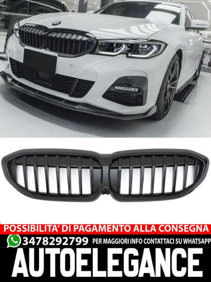 ✨GRIGLIA NERA LUCIDA ADATTO PER BMW SERIE 3 G20 G21 PRE-LCI✨
