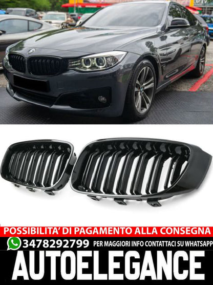 ✨GRIGLIA DOPPIO PONTE NERO OPACO ADATTO PER BMW F34 GT SPORT ✨