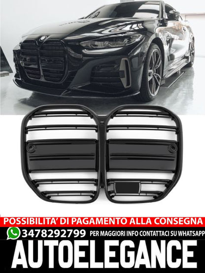 ⭐GRIGLIA SPORTIVA NERO LUCIDO ADATTO PER BMW SERIE 4 G22 G23⭐