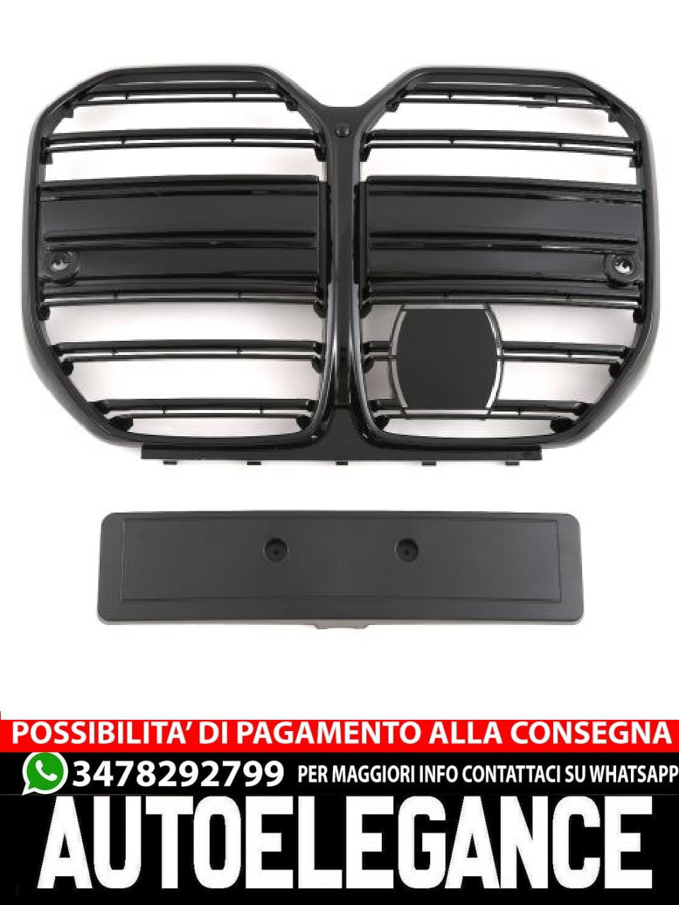 ⭐GRIGLIA SPORTIVA CS NERO OPACO ADATTO PER BMW 4 G26 GRAN COUPE⭐