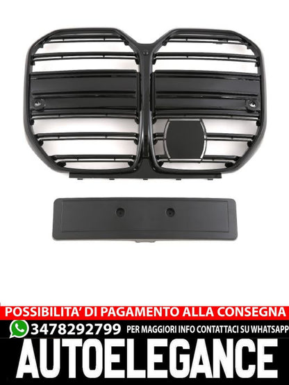 ⭐CS SPORT GRILLE MATT BLACK SUITABLE FOR BMW 4 G26 GRAN COUPE⭐