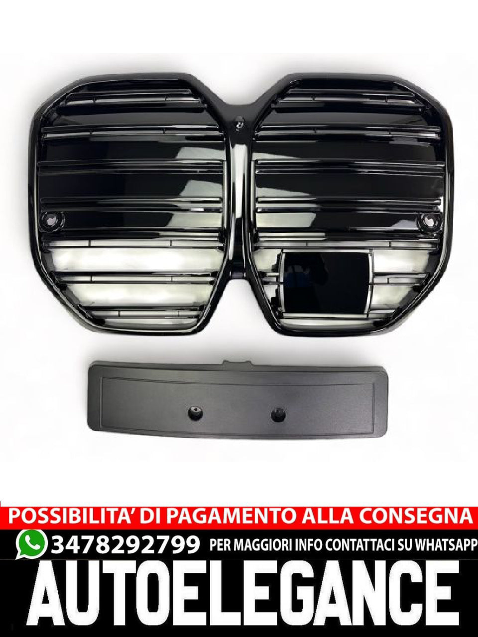 ⭐GRIGLIA SPORTIVA CS NERO OPACO ADATTO PER BMW i4 G26i GRAN COUPE⭐