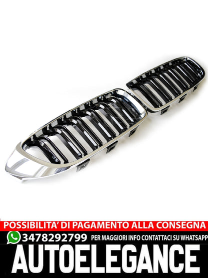 ⭐GRIGLIA DOPPIA STRISCIA CROMATA NERA ADATTO PER BMW SERIE 4 F32⭐