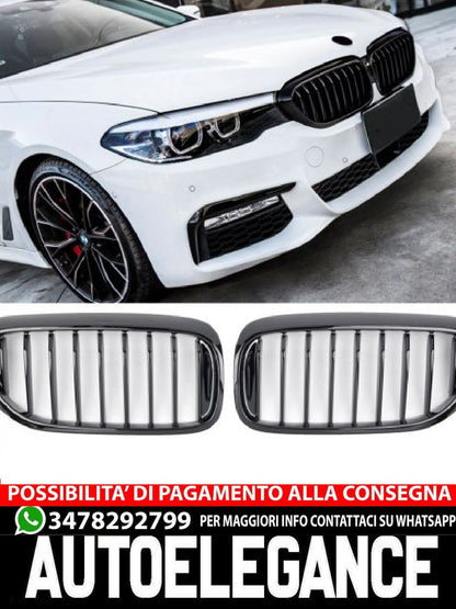 ✨GRIGLIA DEL RADIATORE NERO LUCIDO PER BMW SERIE 5 G30 G31 ✨