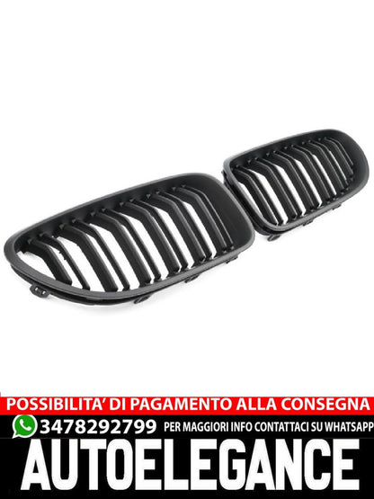 ✨GRIGLIA SPORT GRIGLIA DOPPIA BARRA NERO OPACO PER BMW SERIE 6 F06 F12 F13✨