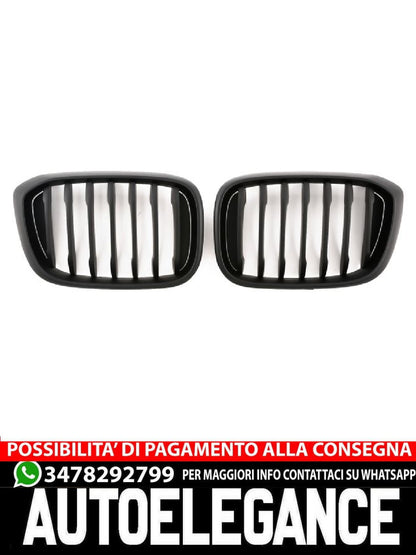 ✨GRIGLIA ANTERIORE NERO OPACO ADATTO PER BMW X3 X4 G01 G02 ✨