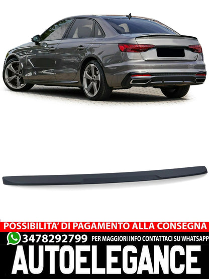 ⭐Spoiler posteriore sportivo nero opaco adatto per Audi A4 B9 Berlina 2015-2019