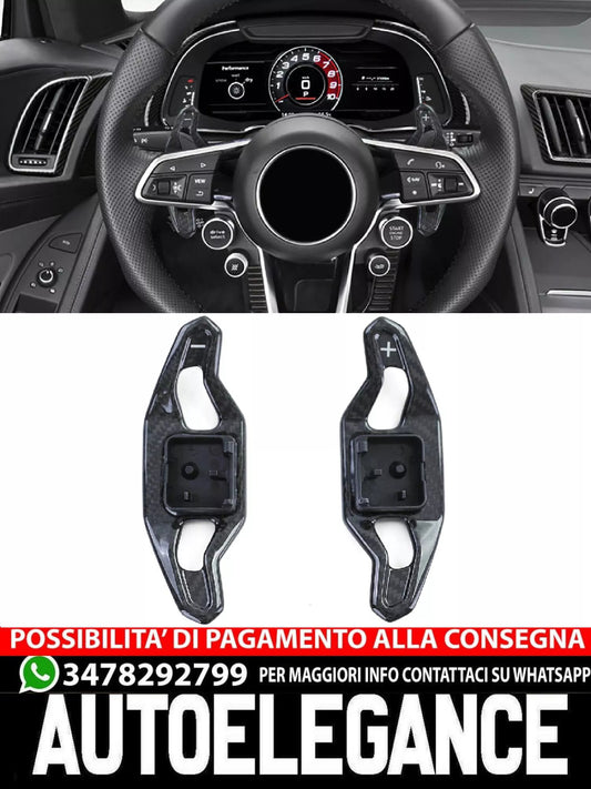 ⭐Real Carbon Fiber Gear Shift Paddle For Audi A3 S3 RS3 8V A4 S4 RS4 B9