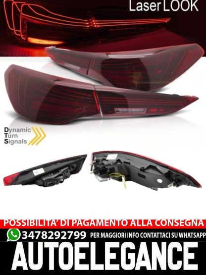 ⭐FANALI POSTERIORI A LED ROSSO SEQ LASER LOOK ADATTI PER BMW G22 G23 20-⭐