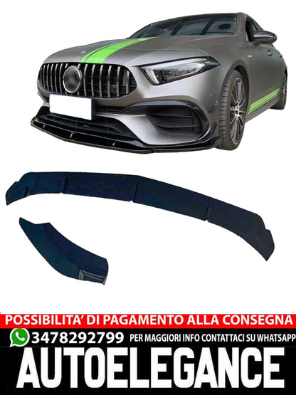 ⭐SPLITTER SUITABLE FOR Mercedes W177 V177 SEDAN LIMO BLACK⭐