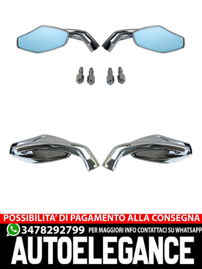 ⭐LUCA Glossy Universal Motorcycle Mirror Set⭐