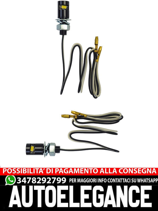 ⭐Luce targa universale a LED SHINE nera⭐