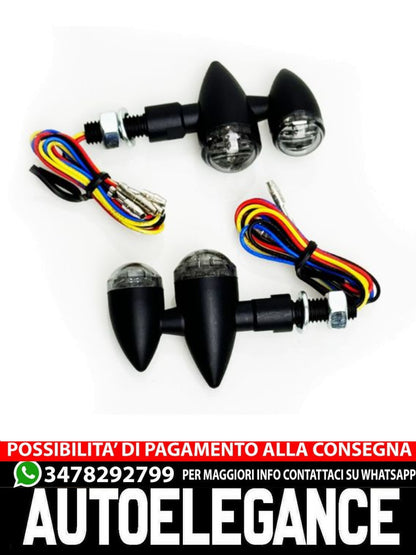 ⭐Universal Motorcycle LED Turn Signal + Rear Lights Set