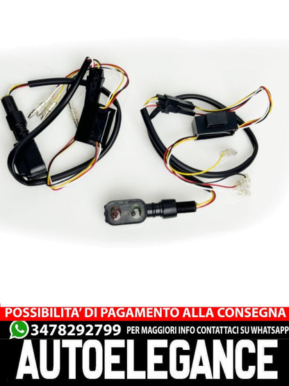⭐Set di indicatori di direzione/luci posteriori a LED universali per moto DUAL 2