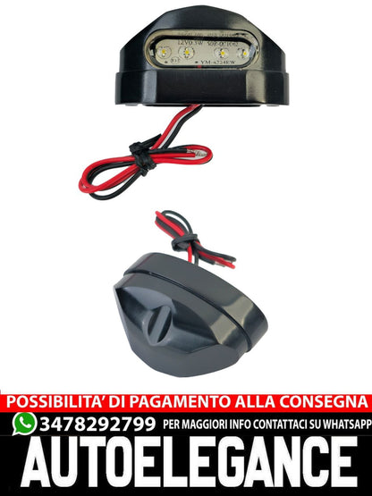 ⭐Luce posteriore universale a LED in vetro trasparente per moto HAVOC con E-Mark