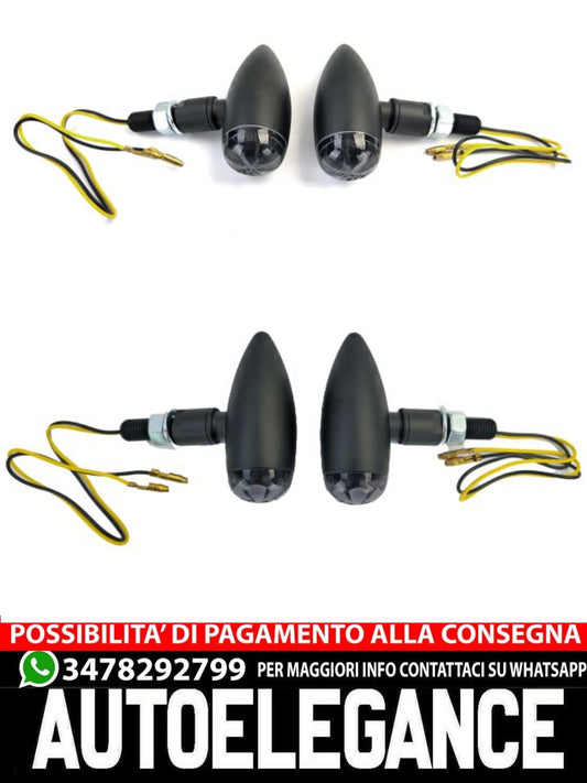 ⭐Set di indicatori di direzione a LED universali per moto Smoke Thunderbolt