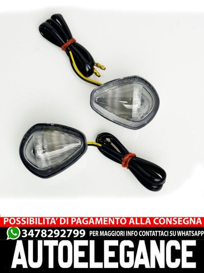 ⭐Indicatore di direzione a montaggio superficiale a LED in vetro trasparente PER HONDA CBF125 125R 250R