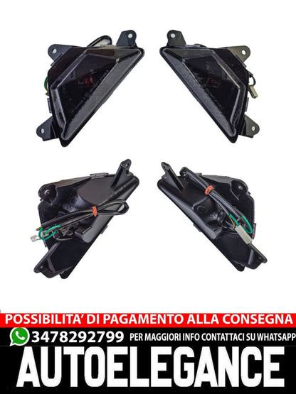 ⭐Smoke Motorcycle Fairing Turn Signal Light Set For Kawasaki Ninja ZX6