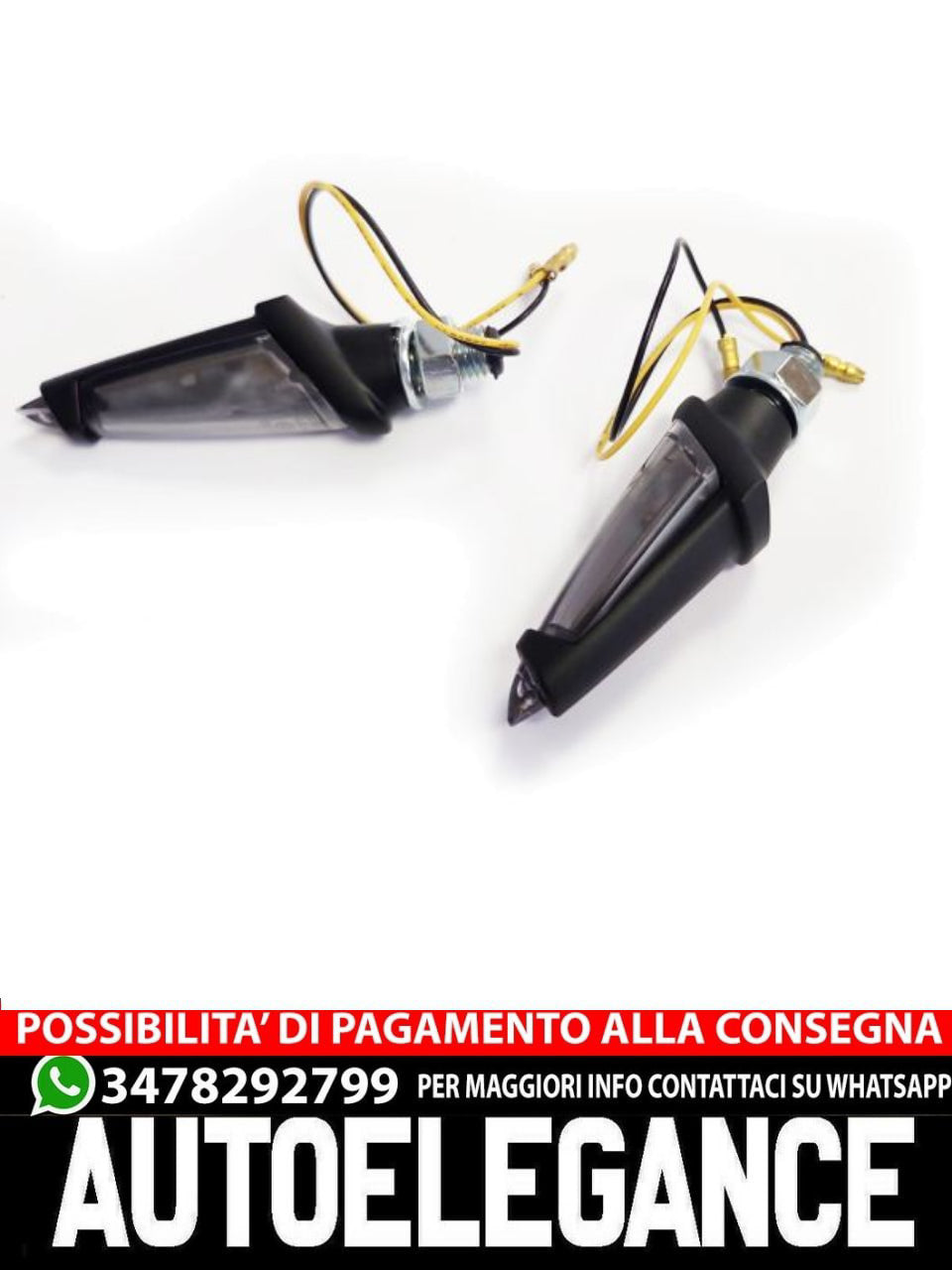 ⭐Set Indicatori di Direzione Universali a LED per moto CORTONA SMOKE con E-Mark