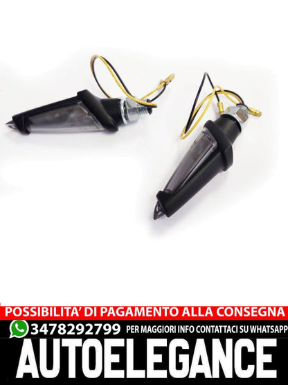 ⭐Set Indicatori di Direzione Universali a LED per moto CORTONA SMOKE con E-Mark