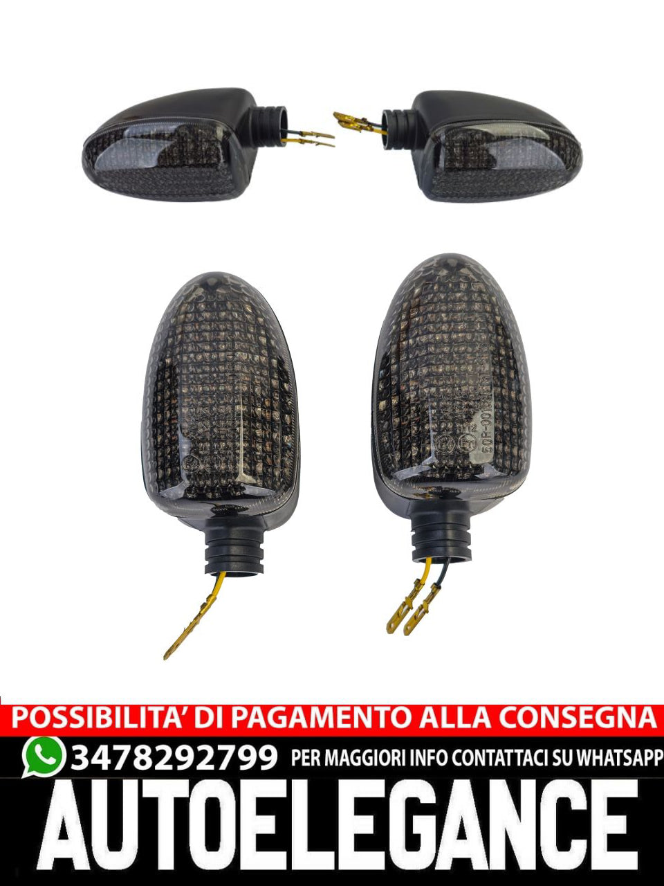 ⭐Smoke LED Motorcycle Turn Signal Light Set For BMW 850 1100 1150 GS