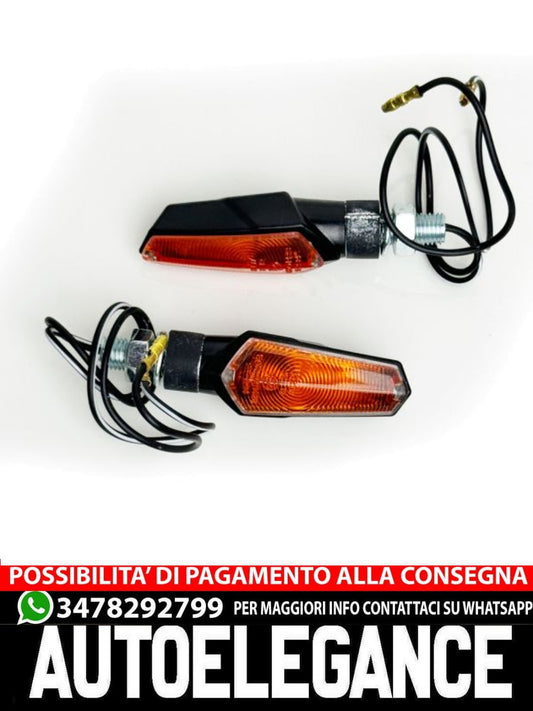 ⭐SLAM SMOKE Universal Motorcycle Halogen Turn Signal Light Set with E-Mar