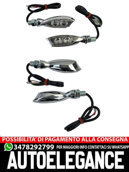 ⭐Set di luci posteriori con indicatori di direzione a LED in vetro trasparente