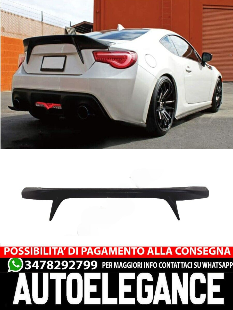 SPOILER POSTERIORE ADATTO PER Subaru BRZ / Toyota GT86 2012-2020