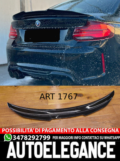 SPOILER SUITABLE FOR SERIE 2 F22 2014-2020 LOOK PSM M2 GLOSSY BLACK 