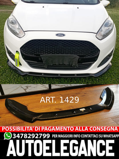 SPLITTER SUITABLE FOR FORD FIESTA MK7 FL 2012-2017 STANDARD GLOSS BLACK