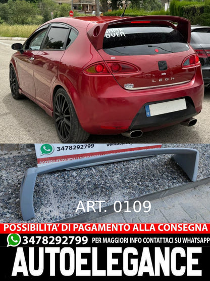 SPOILER POSTERIORE SEAT LEON 1P MK2 2005-2009 SUL TETTO JE LOOK 0109