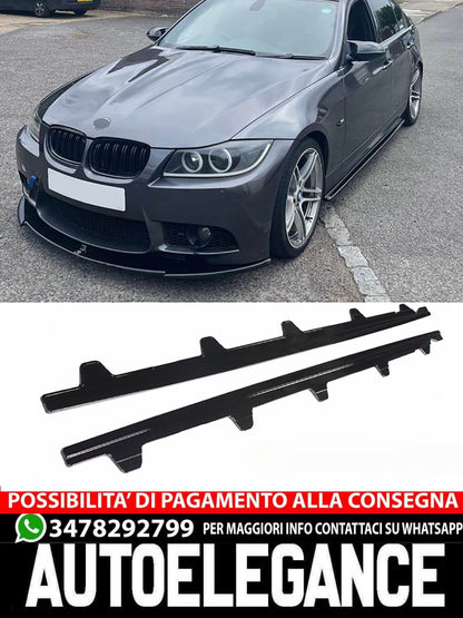 ⭐Side skirts for BMW 3 Series E90 E91 GLOSS BLACK⭐