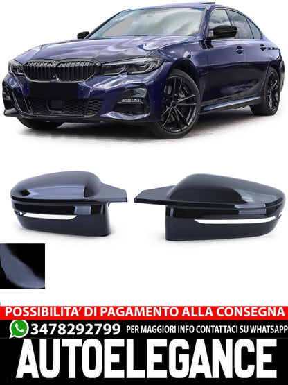 Calotte specchietti Sport Nero lucido di ricambio adatto per BMW Serie 3 G20 G21
