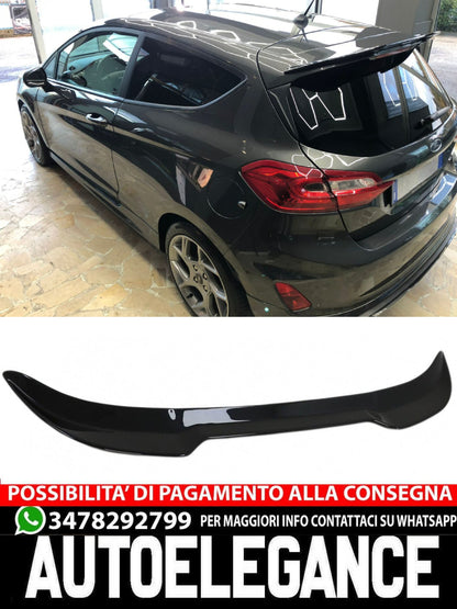 ALA AGGIUNTIVA SPOILER PER FORD FIESTA MK8 VIII ST ST-LINE 2017-2021 NERO LUCIDO