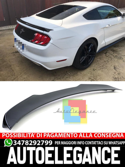 SPOILER ADATTO PER FORD MUSTANG COUPE 2014-2020 LOOK PERFORMANCE NERO LUCIDO